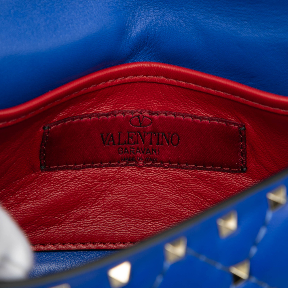 Pre-Loved Valentino Small Nappa Rockstud Spike Satchel - Picture 5 of 8